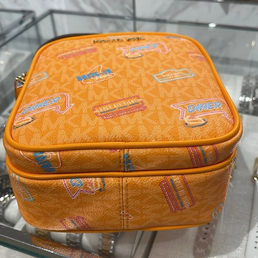 MICHAEL KORS Jet Set Md Printed Signature Logo Crossbody NS CHAIN XBODY Flight - Picture 8 of 16